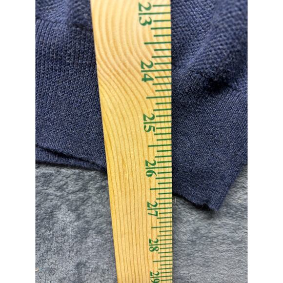Polo Ralph Lauren Quarter 1/4 Zip Sweater Blue 100% Pima Cotton Men’s XXL - Picture 5 of 6